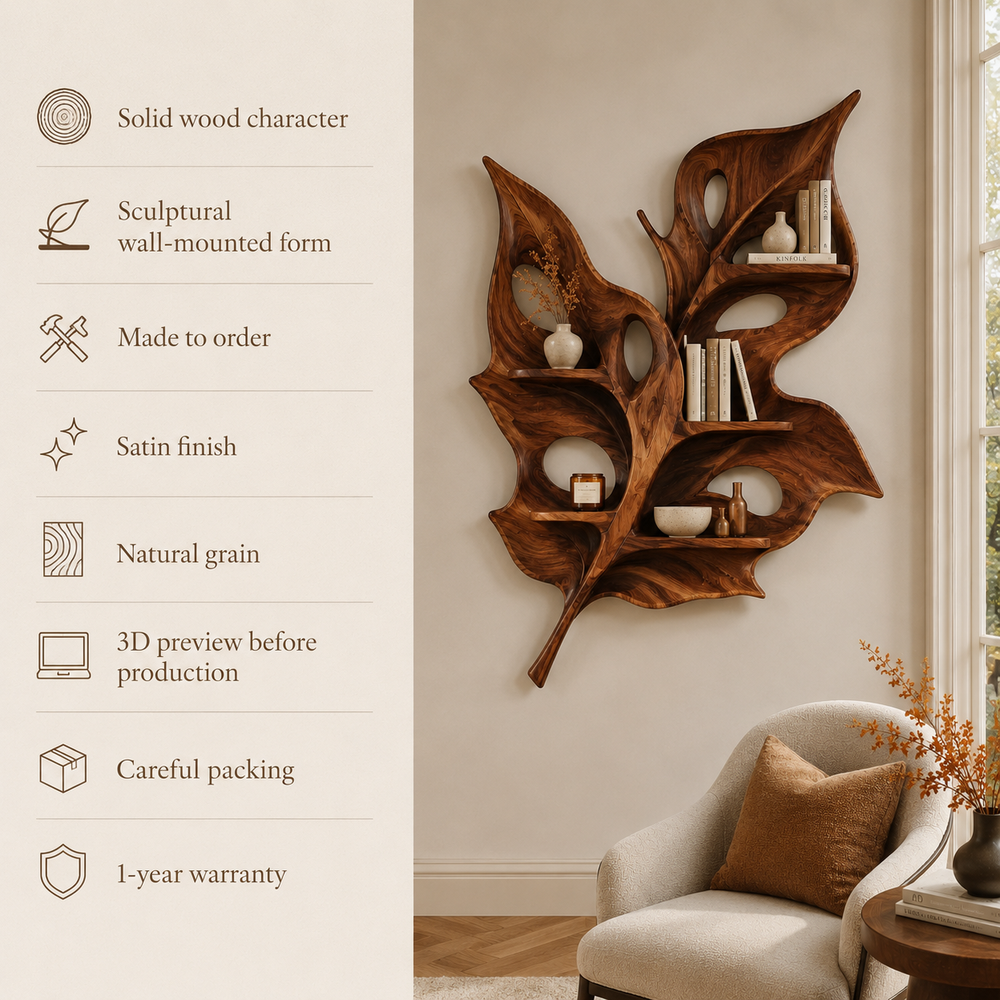 Marin Live Edge Floating Shelf - Design 043 - product image 09