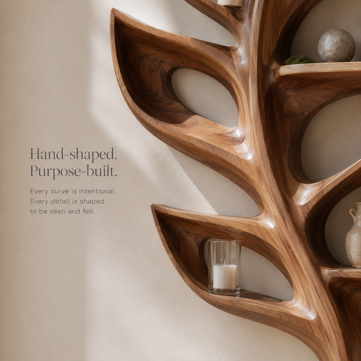 Soren Solid Wood Display Shelf - Design 045 - product image 06