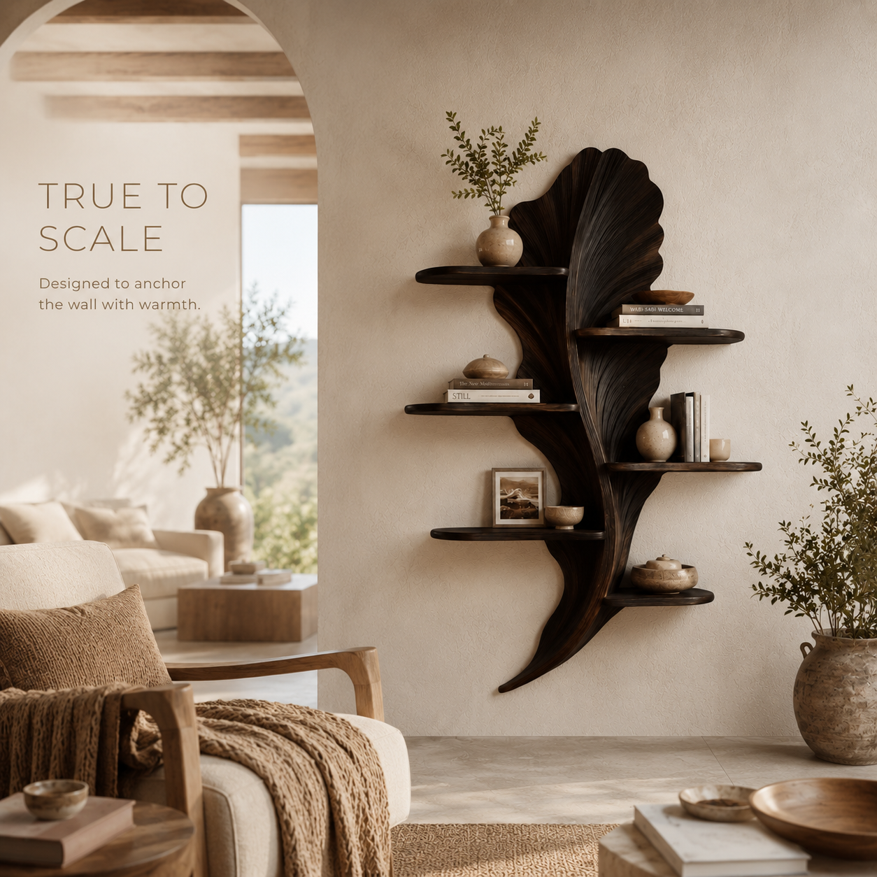 Elara Curved Floating Shelf - Design 046 - product image 04