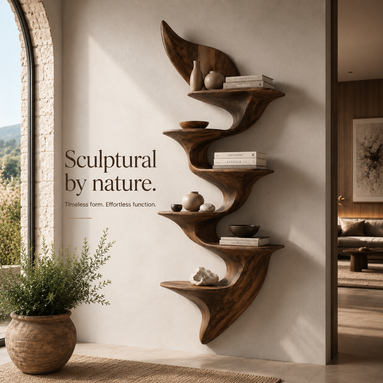 Liora Sculptural Display Shelf - Design 049 - product image 03