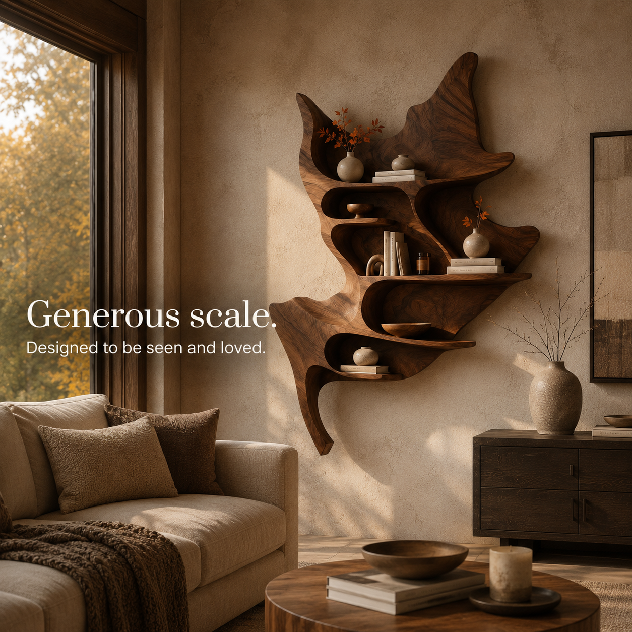 Darian Organic Wall Shelf - Design 050 - product image 04
