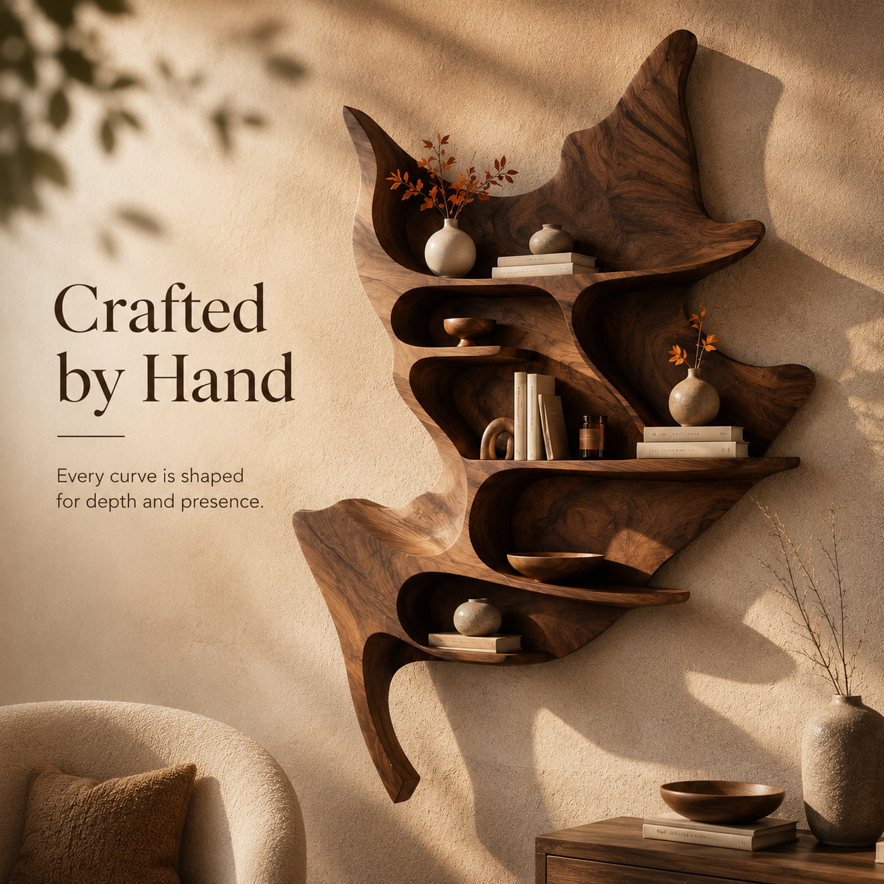 Darian Organic Wall Shelf - Design 050 - product image 06