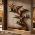 Orin Flowing Wood Floating Shelf - Design 051 - main view