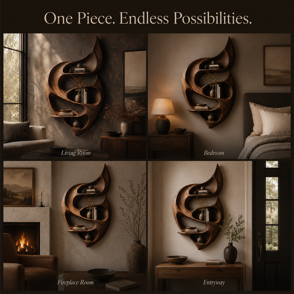Brielle Sculpted Wood Shelf - Design 054 - product image 11