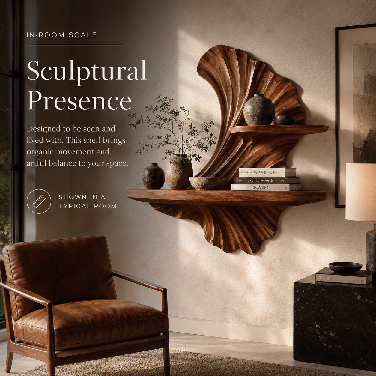 Vale Modern Solid Wood Shelf - Design 055 - product image 04