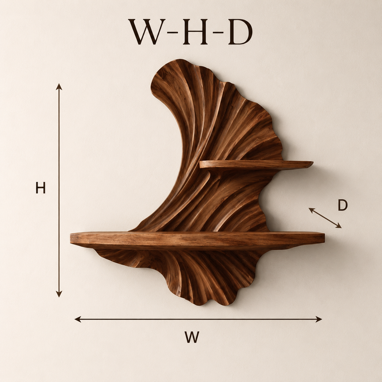Vale Modern Solid Wood Shelf - Design 055 - product image 09