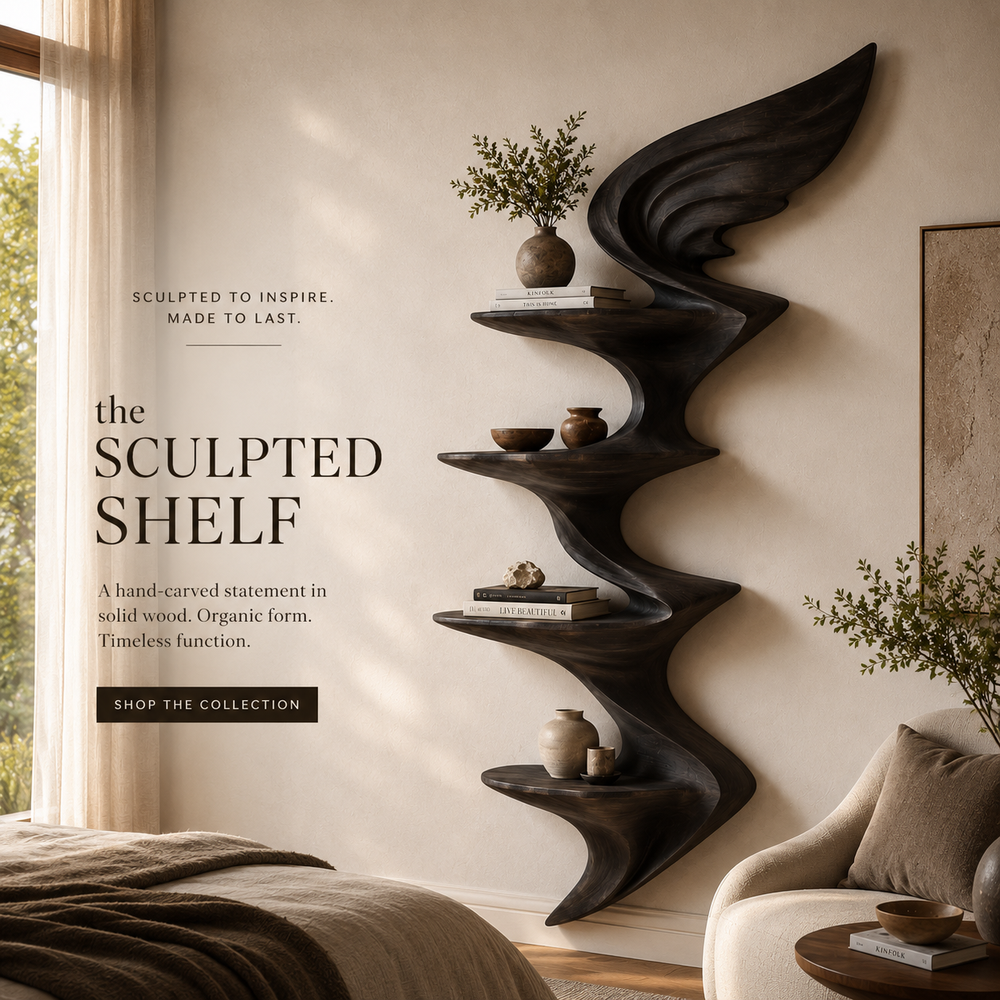 Celine Curved Display Shelf - Design 056 - product image 02