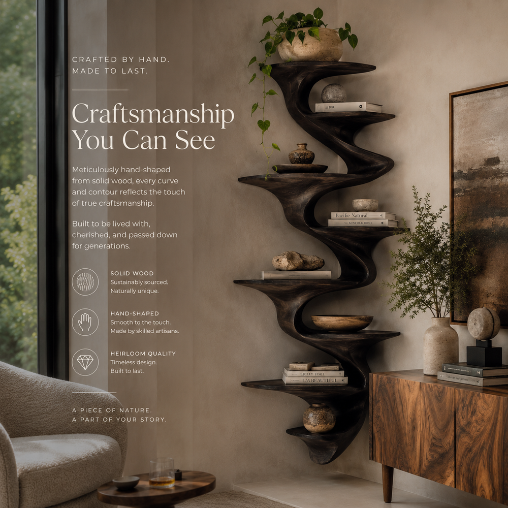 Alden Warm Walnut Wall Shelf - Design 057 - product image 07
