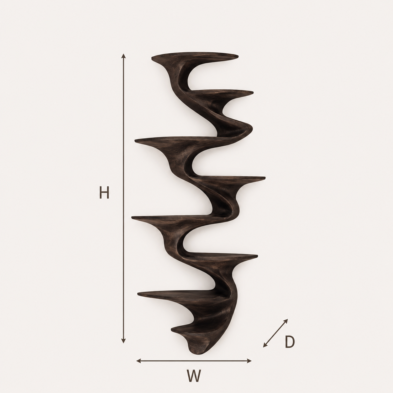 Alden Warm Walnut Wall Shelf - Design 057 - product image 09