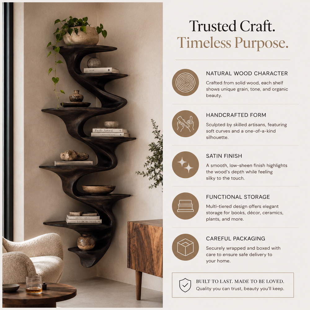Alden Warm Walnut Wall Shelf - Design 057 - product image 10