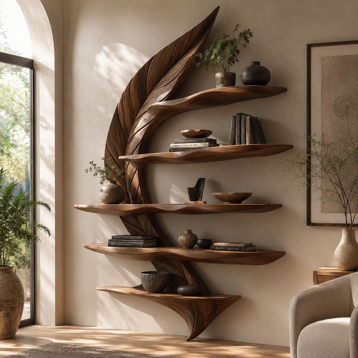 Eira Statement Floating Shelf - Design 058 - main view