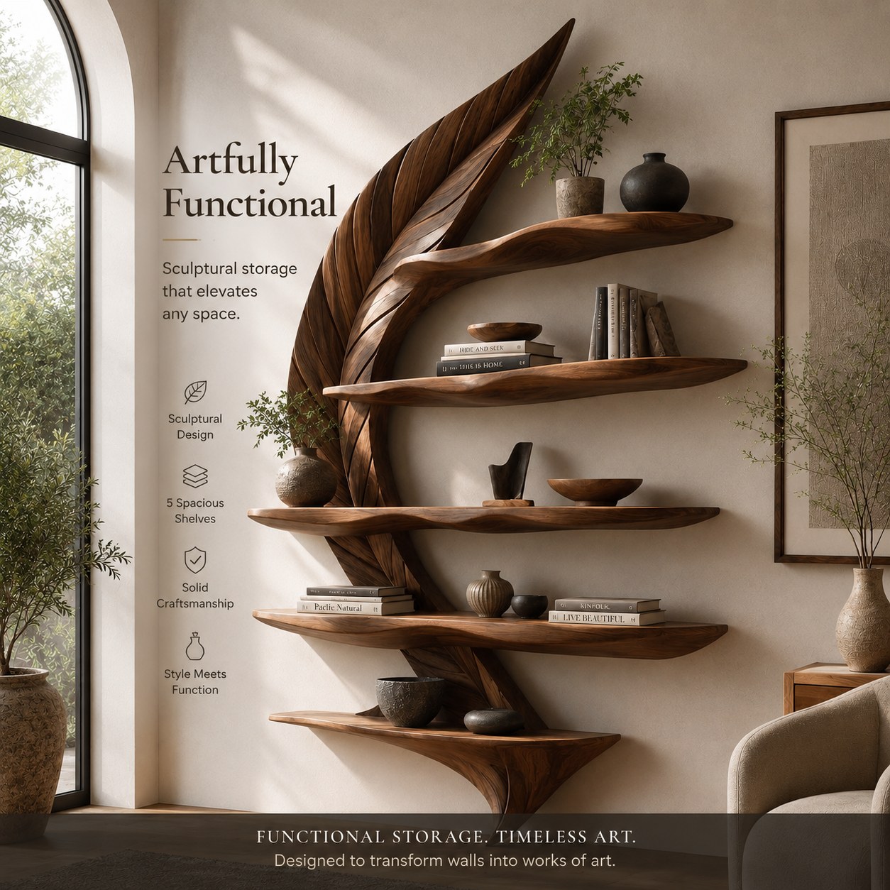 Eira Statement Floating Shelf - Design 058 - product image 08