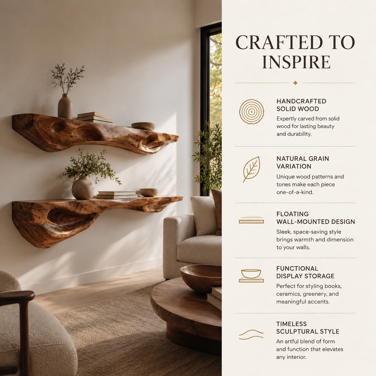 Talia Soft Edge Wall Shelf - Design 059 - product image 09