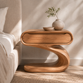 Alden Curved Wood Night Stand - Design 001 - main view