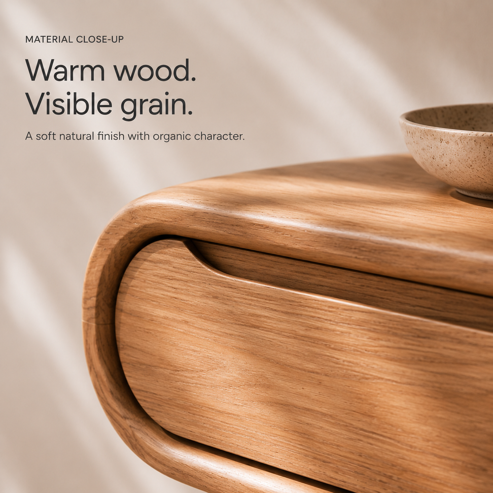 Alden Curved Wood Night Stand - Design 001 - product image 04