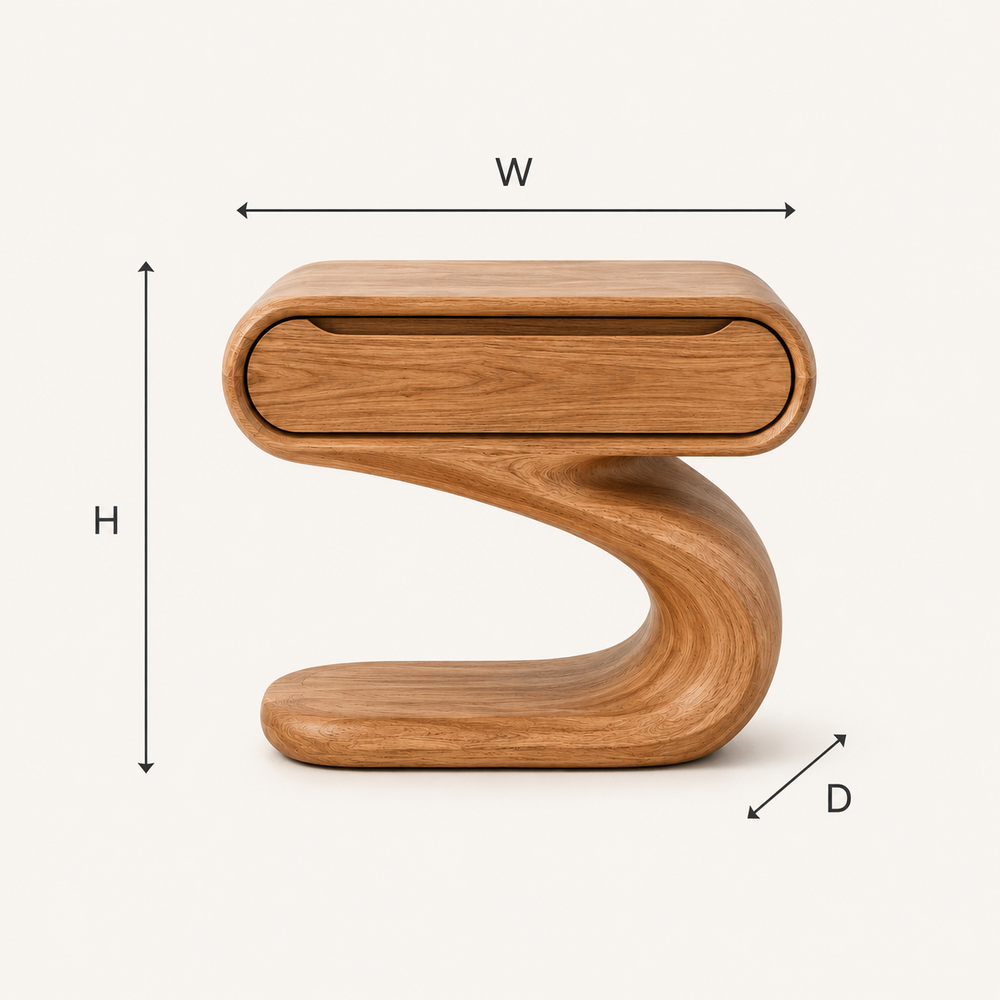 Alden Curved Wood Night Stand - Design 001 - product image 08