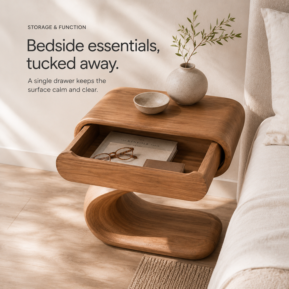 Alden Curved Wood Night Stand - Design 001 - product image 09