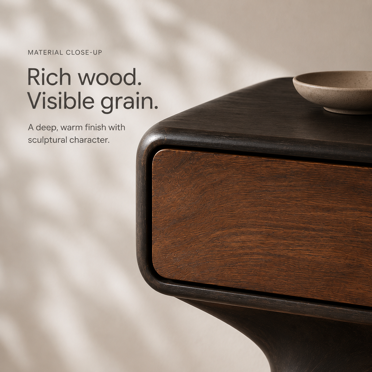 Brielle Sculpted Bedside Table - Design 002 - product image 05