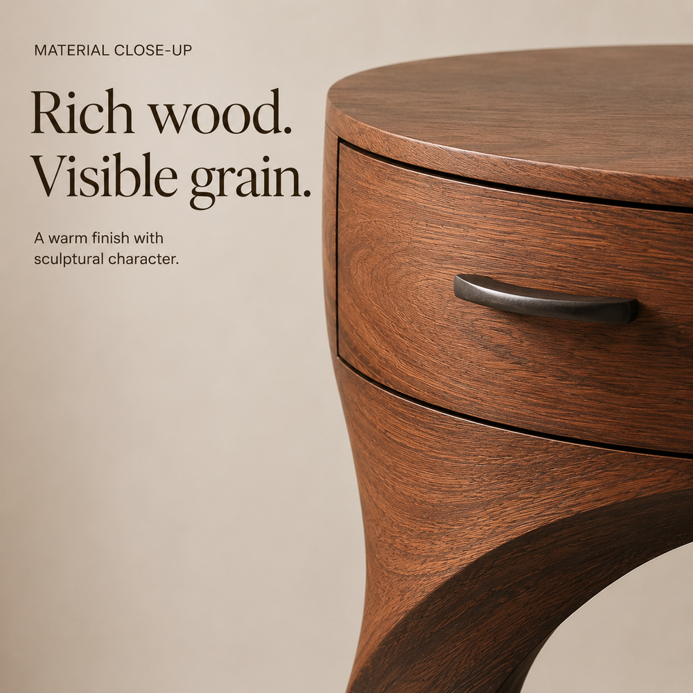 Celine Warm Modern Night Stand - Design 003 - product image 05