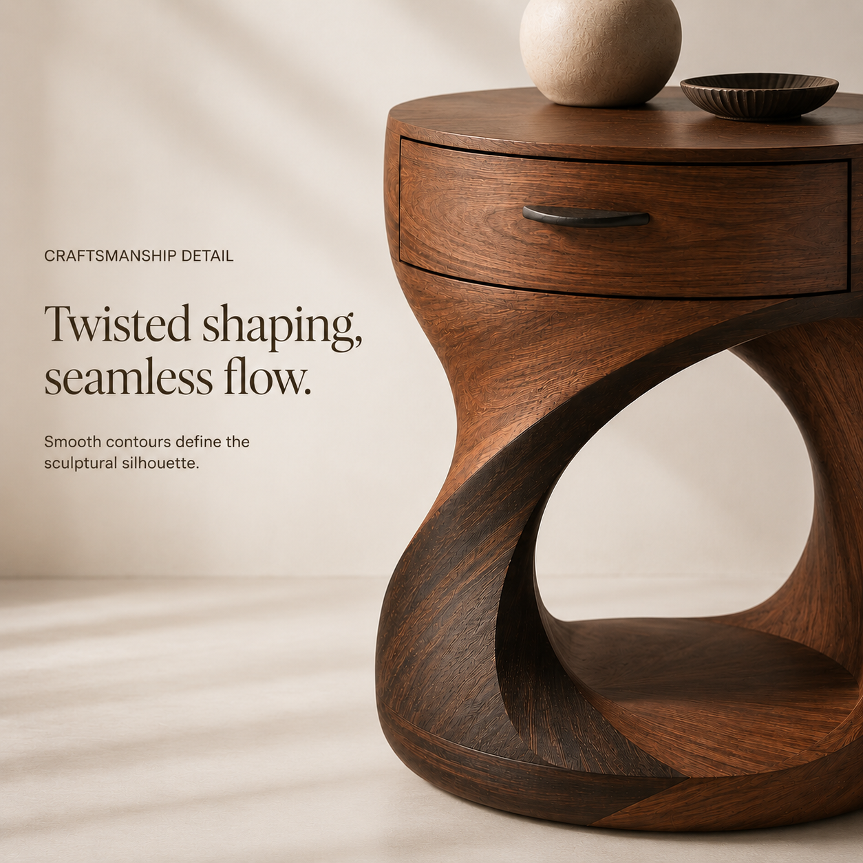 Celine Warm Modern Night Stand - Design 003 - product image 06