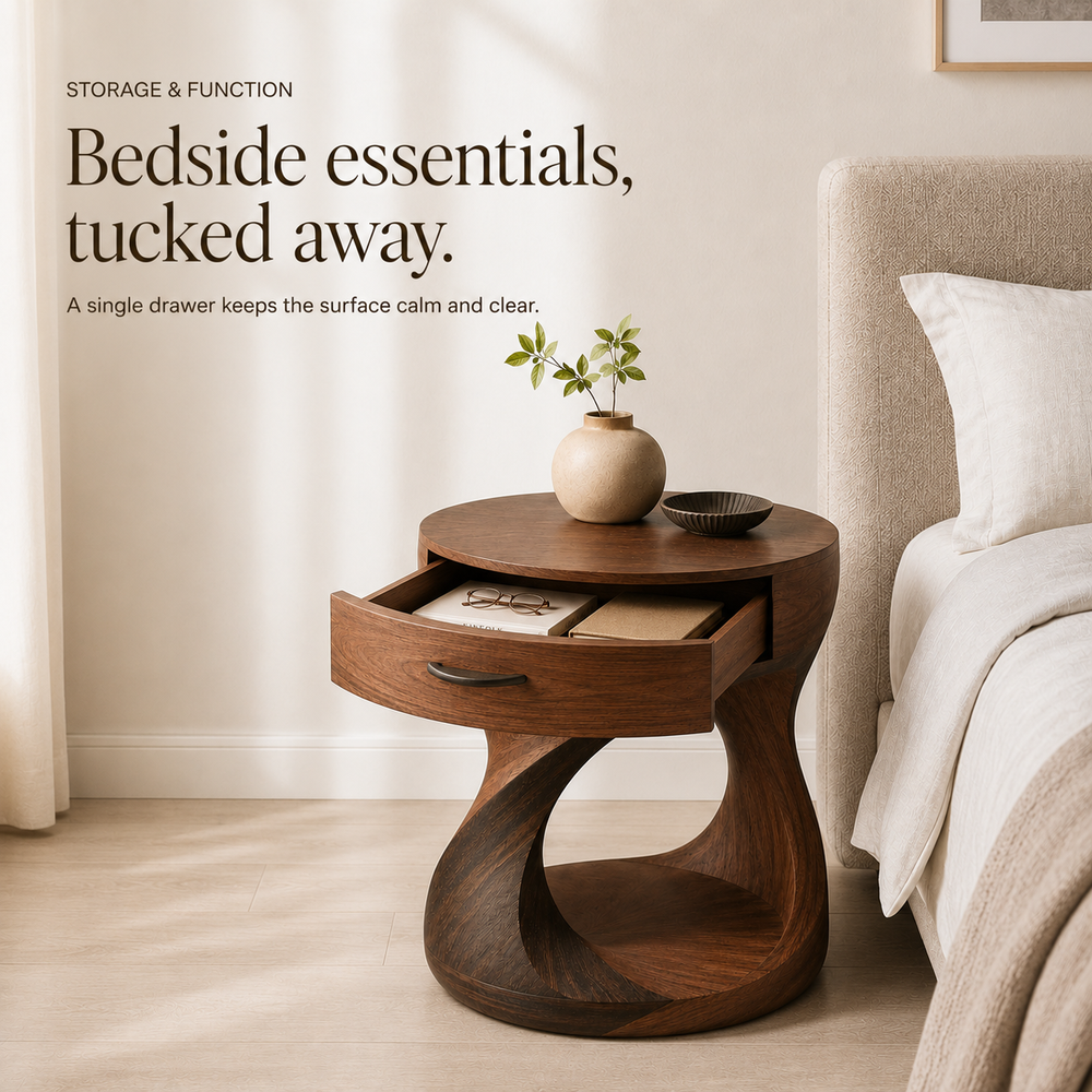 Celine Warm Modern Night Stand - Design 003 - product image 07