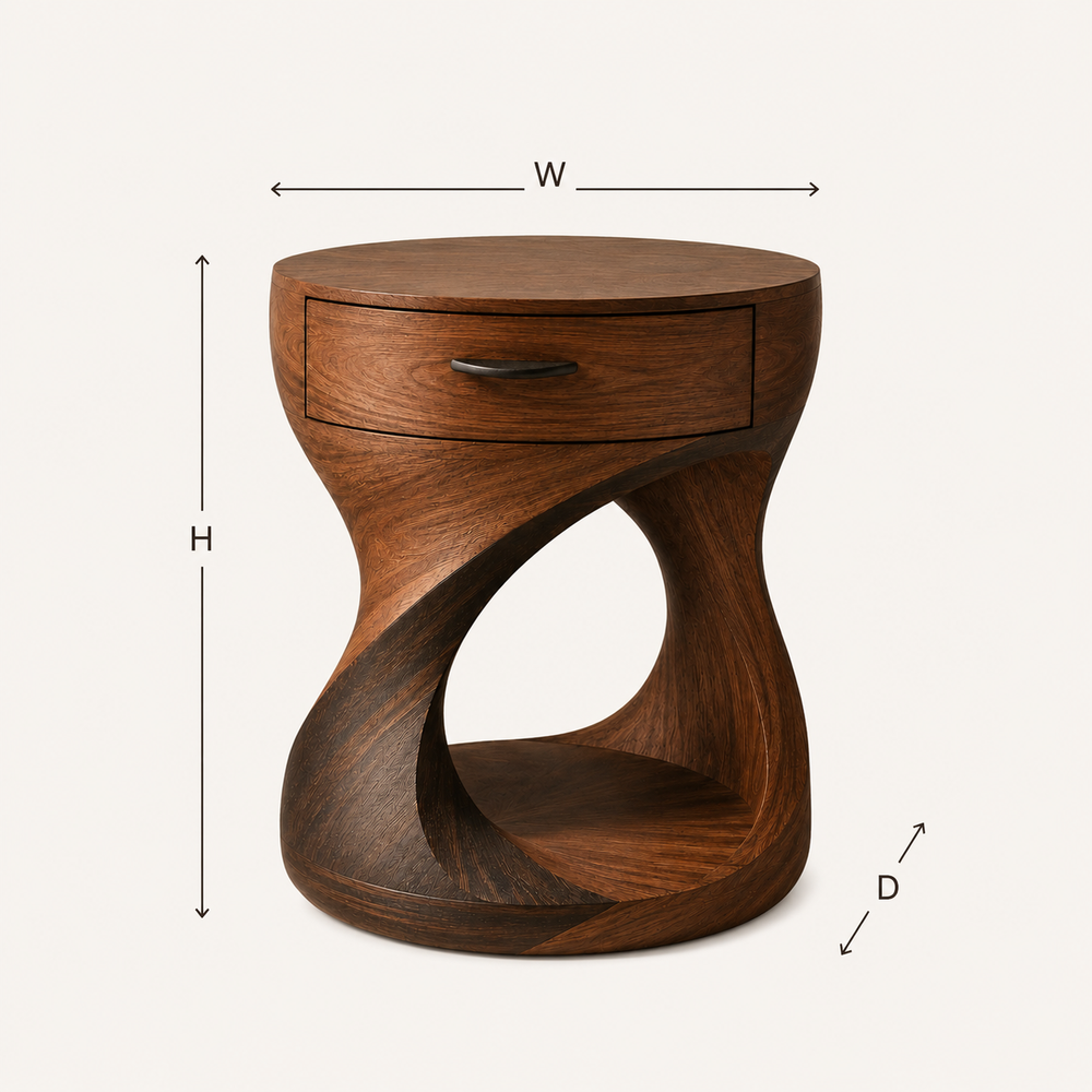 Celine Warm Modern Night Stand - Design 003 - product image 08