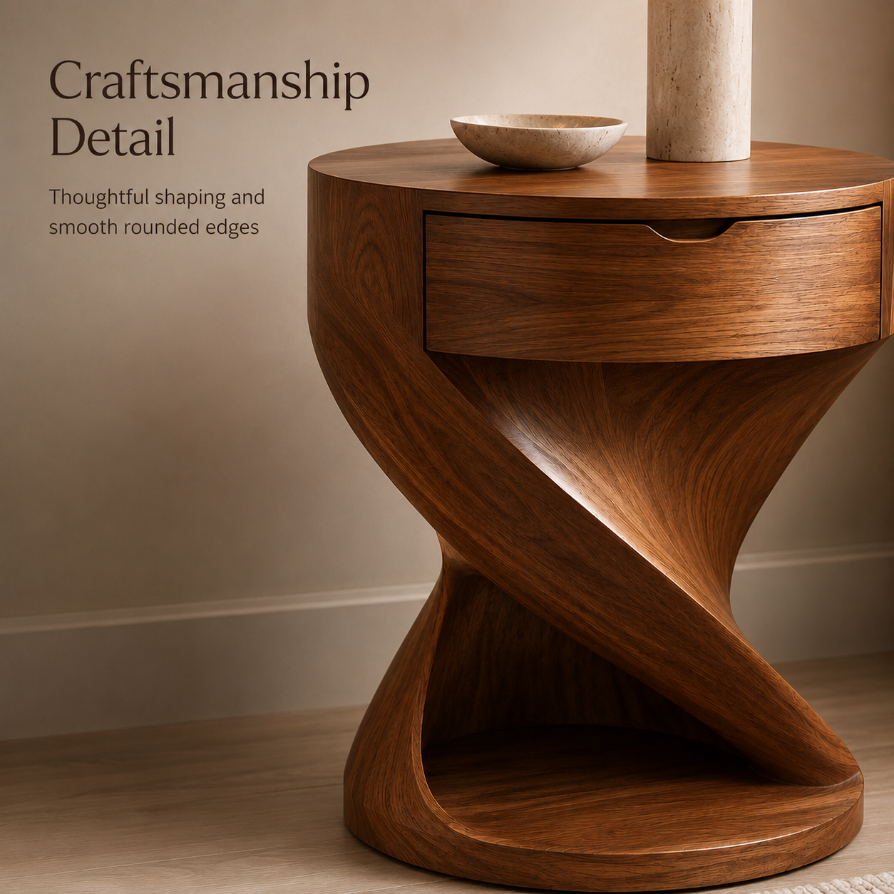 Darian Organic Bedside Table - Design 004 - product image 06