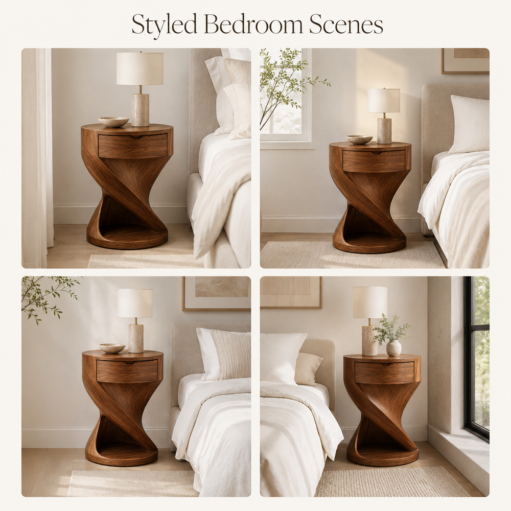Darian Organic Bedside Table - Design 004 - product image 10