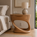 Isla Soft Curve Bedside Table - Design 006 - main view
