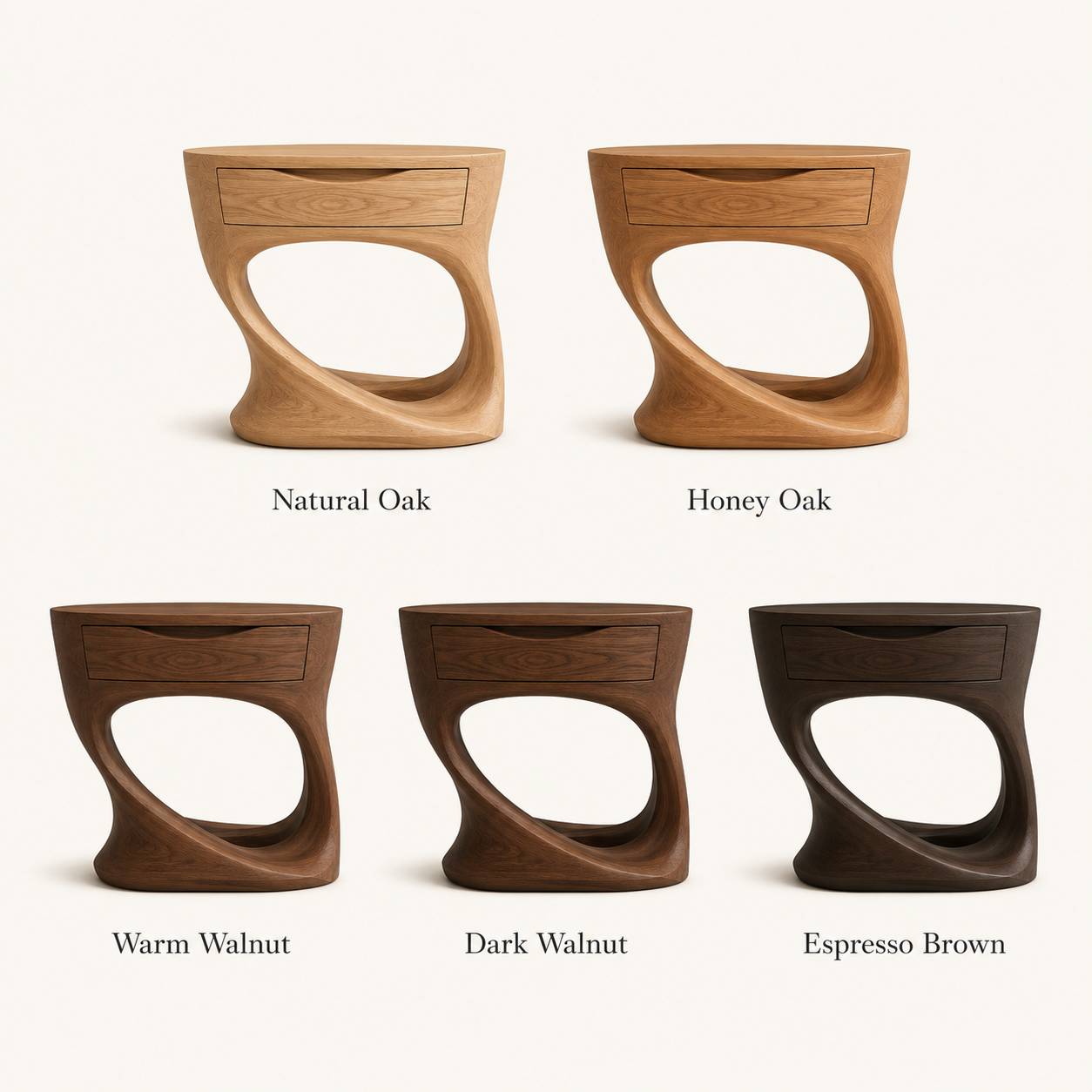 Isla Soft Curve Bedside Table - Design 006 - product image 11