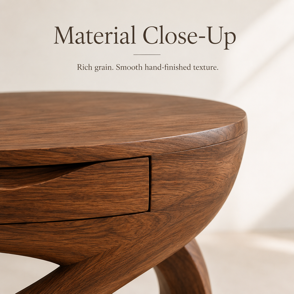 Liora Warm Walnut Night Stand - Design 007 - product image 04