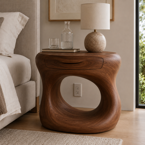 Nolan Arc Bedside Table - Design 010 - main view