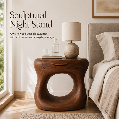 Nolan Arc Bedside Table - Design 010 - product image 02