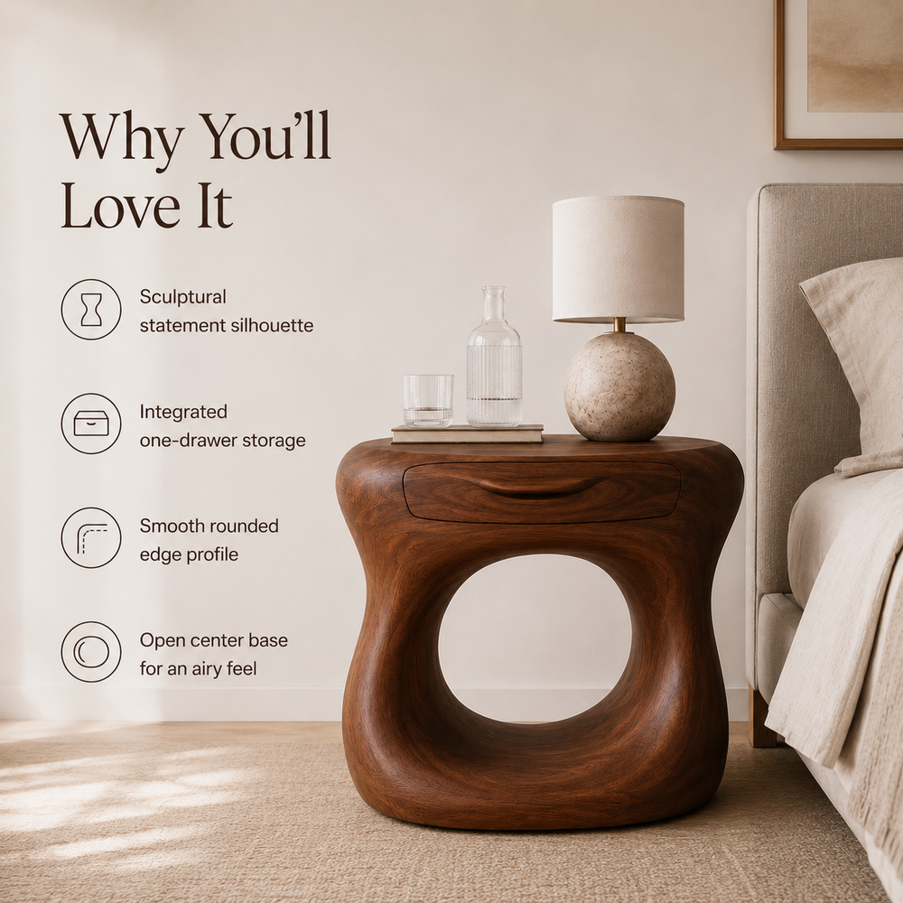 Nolan Arc Bedside Table - Design 010 - product image 09