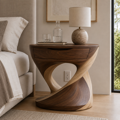 Orin Sculpted Night Stand - Design 011 - main view