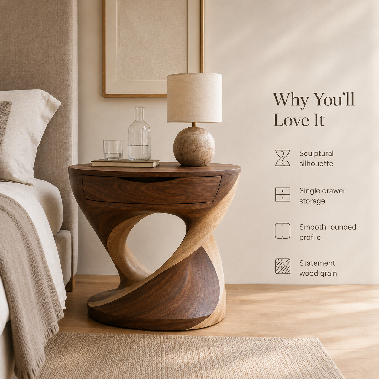 Orin Sculpted Night Stand - Design 011 - product image 09