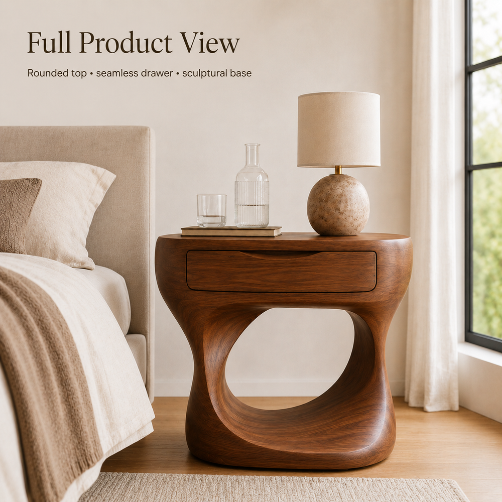 Rowan Hollow Form Bedside Table - Design 012 - product image 03