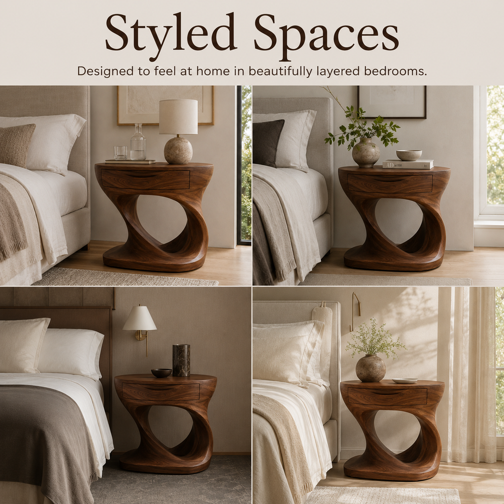 Selene Rounded Night Stand - Design 013 - product image 08