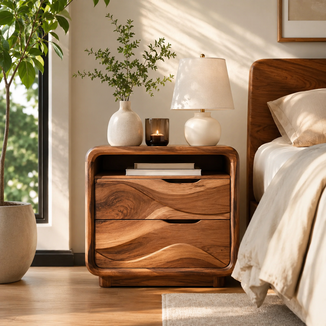 Talia Soft Edge Night Stand - Design 015 - main view