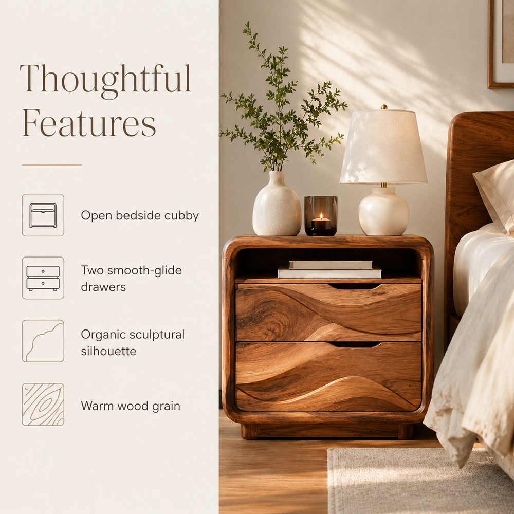 Talia Soft Edge Night Stand - Design 015 - product image 09