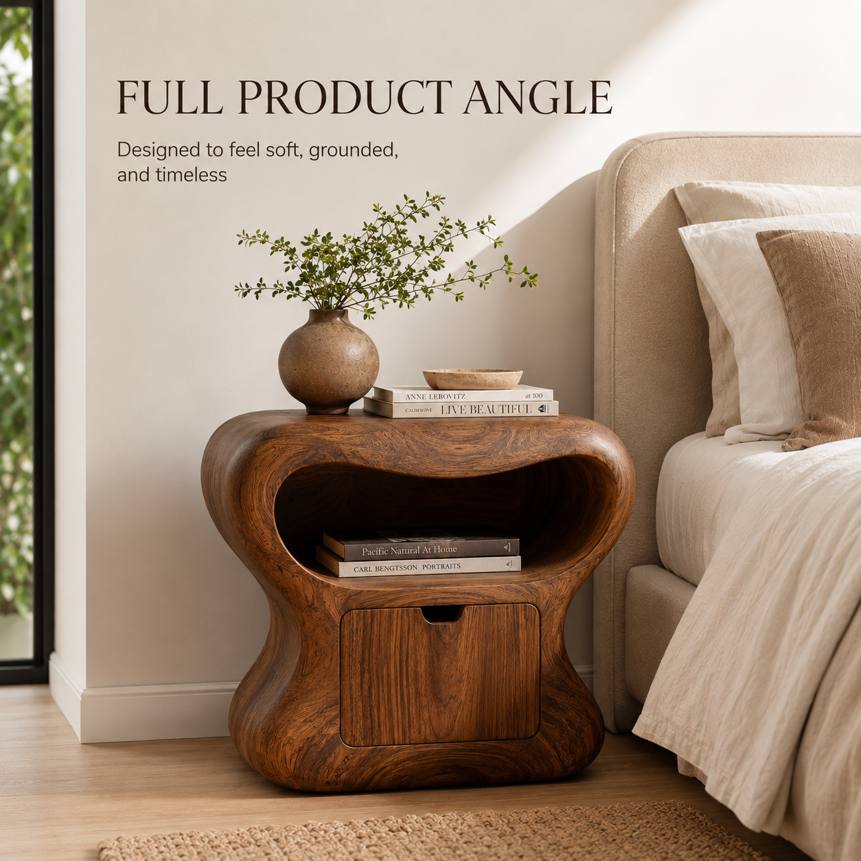 Celine Warm Modern Night Stand - Design 020 - product image 03