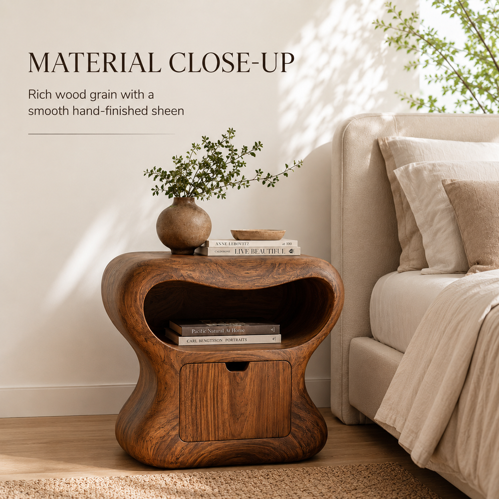 Celine Warm Modern Night Stand - Design 020 - product image 05
