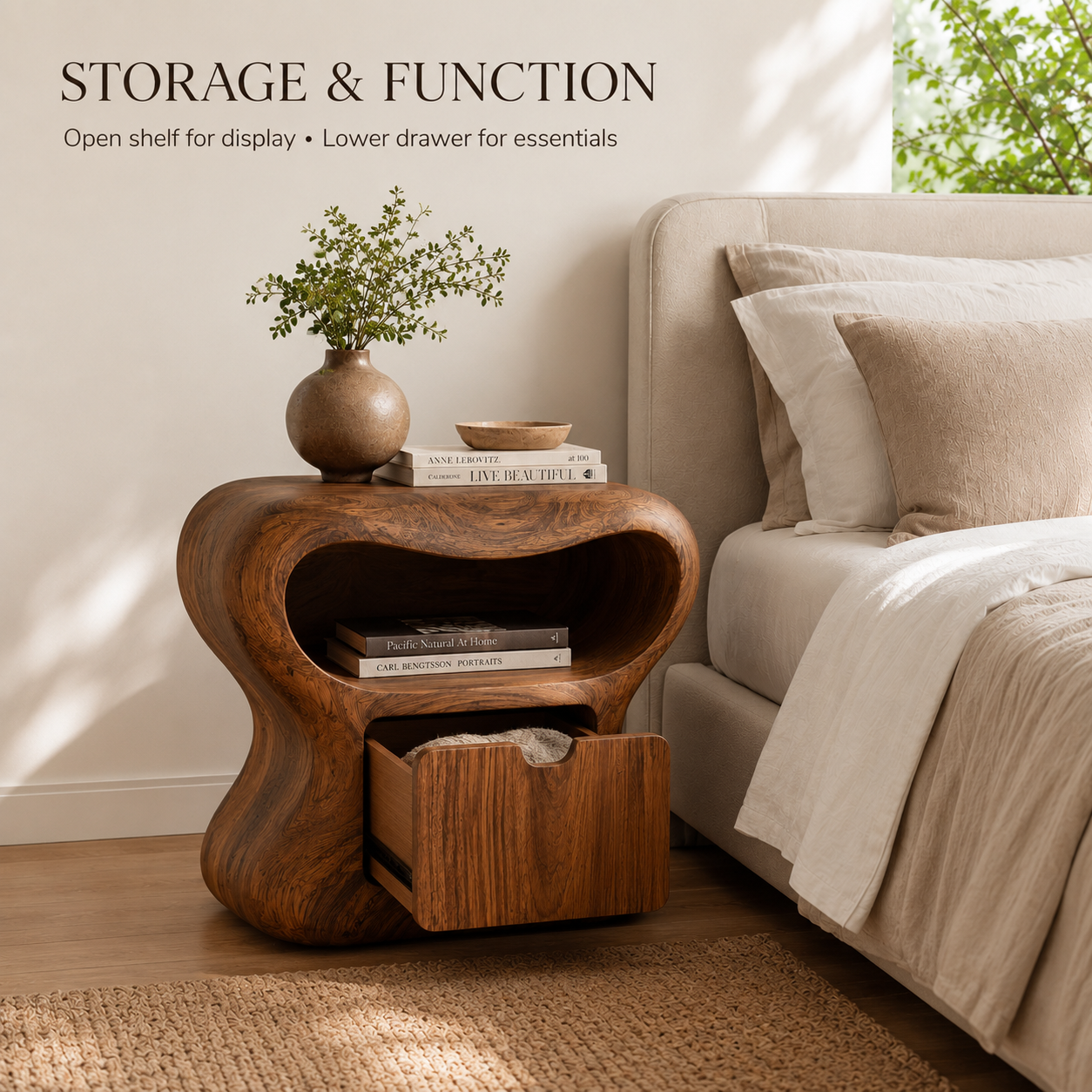 Celine Warm Modern Night Stand - Design 020 - product image 07