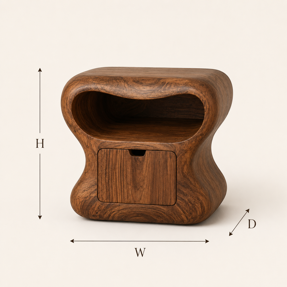Celine Warm Modern Night Stand - Design 020 - product image 08