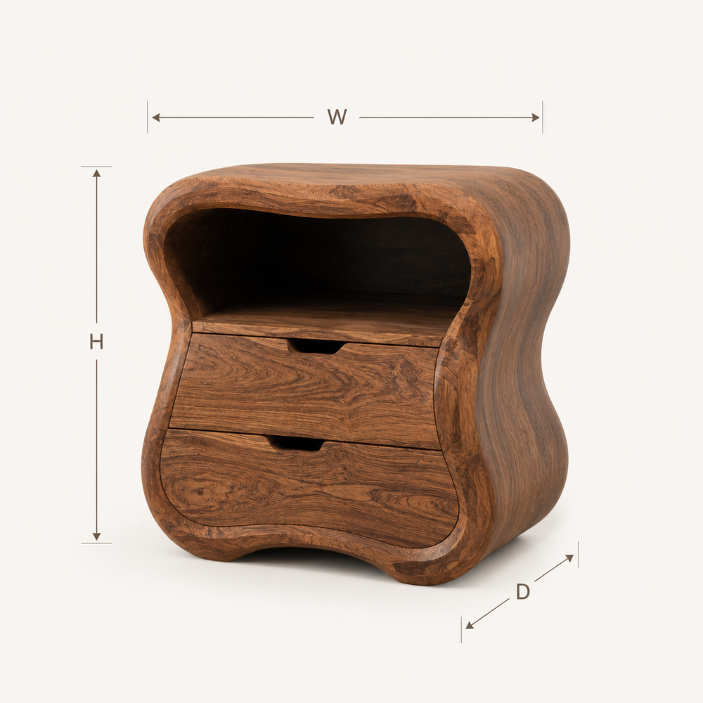 Darian Organic Bedside Table - Design 021 - product image 04
