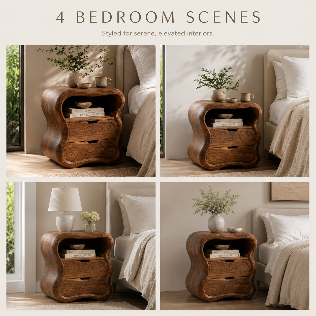 Darian Organic Bedside Table - Design 021 - product image 06