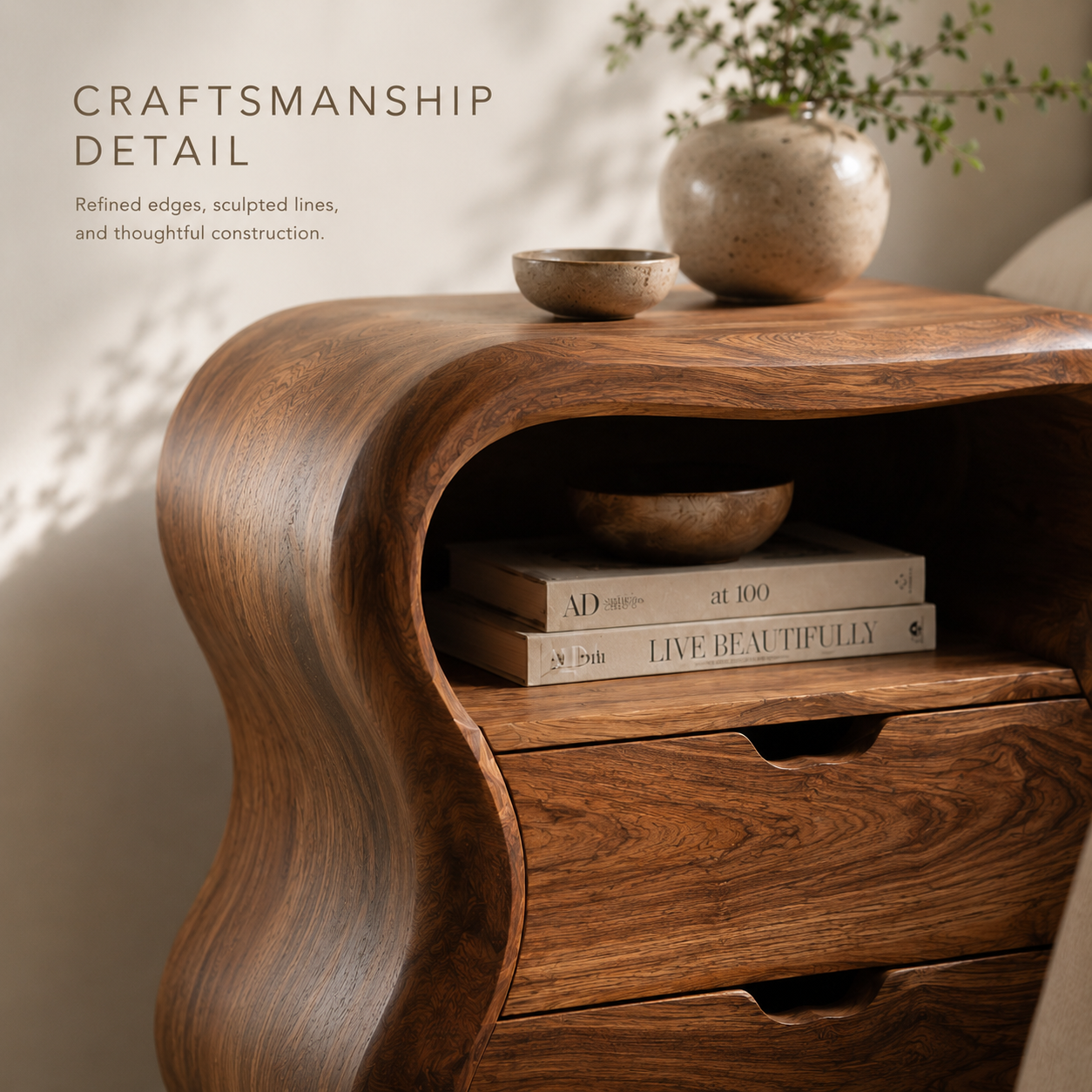 Darian Organic Bedside Table - Design 021 - product image 07