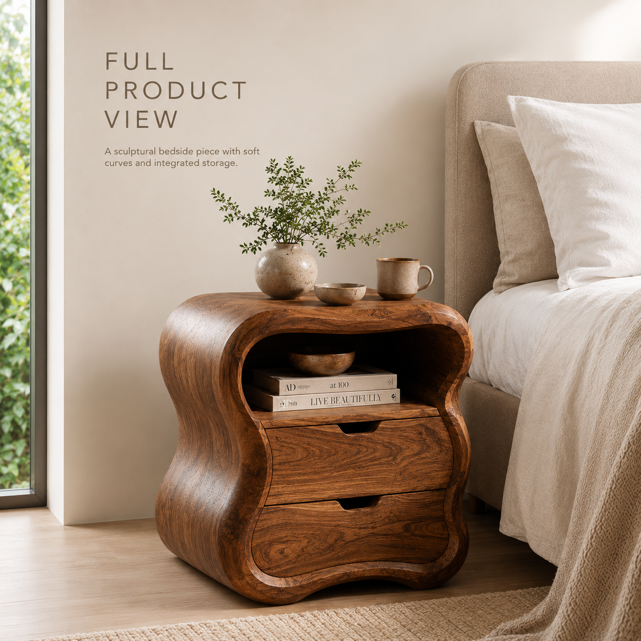 Darian Organic Bedside Table - Design 021 - product image 08