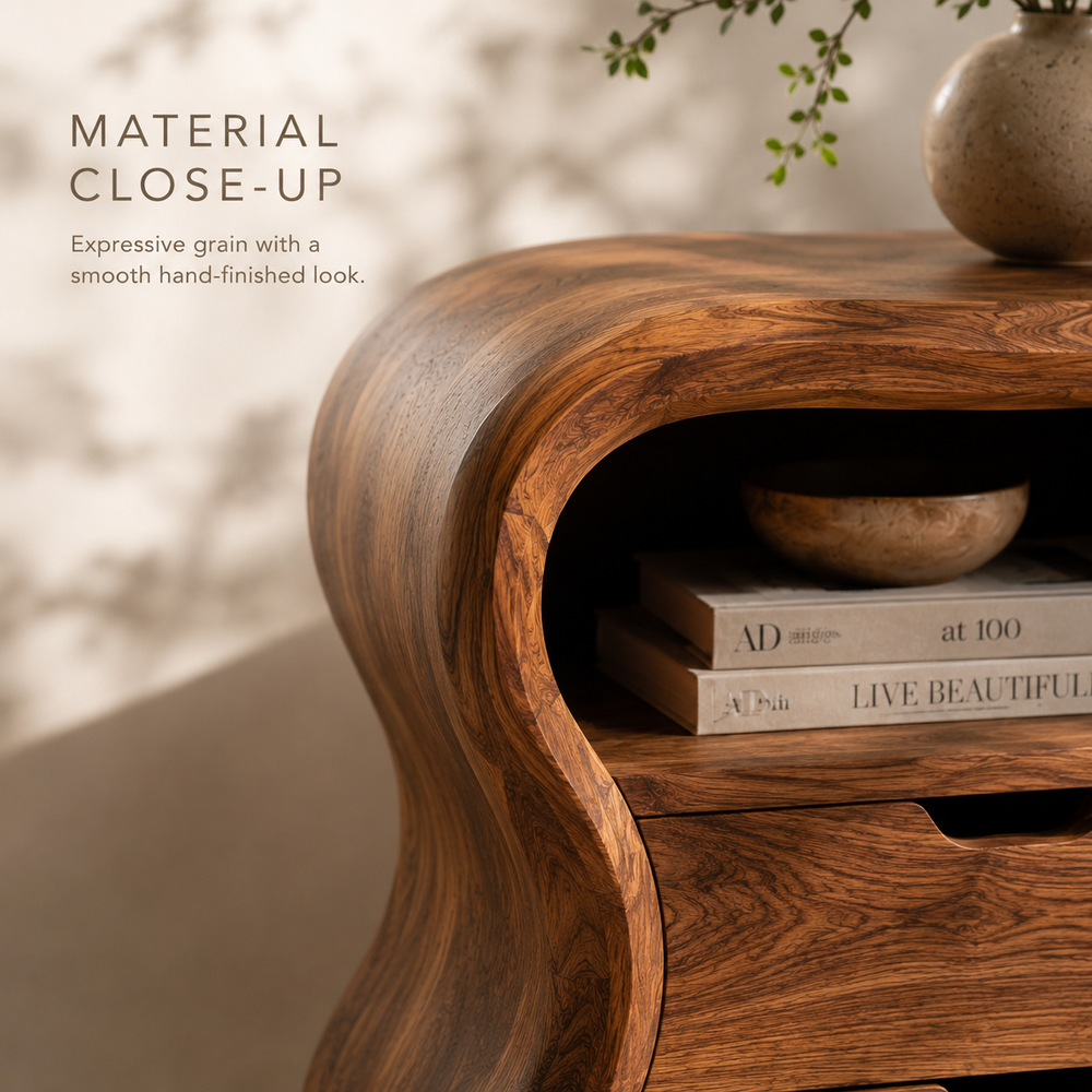 Darian Organic Bedside Table - Design 021 - product image 11