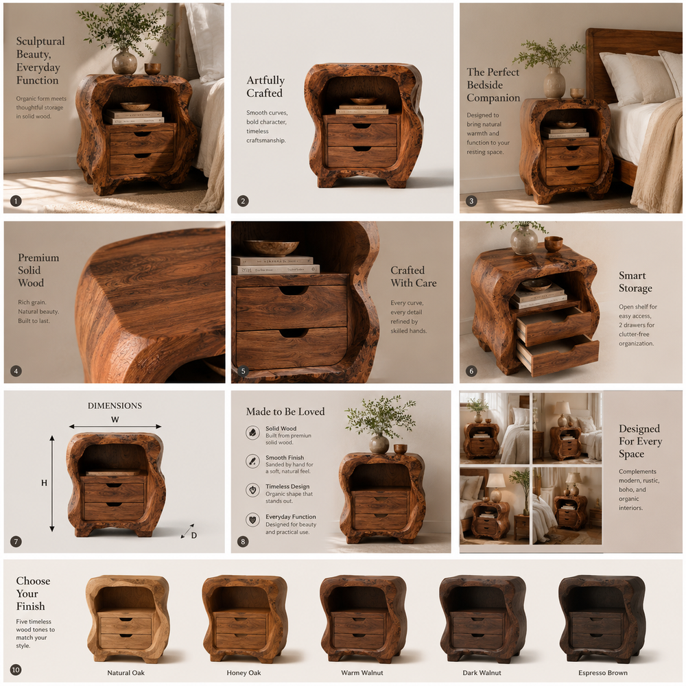 Elara Gallery Night Stand - Design 022 - product image 02